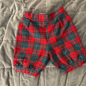 Vibrant Plaid Kids Shorts